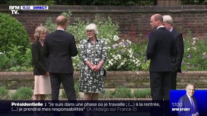 Download Video: Les deux princes Harry et William ensemble dans le jardin de Kensington à Londres