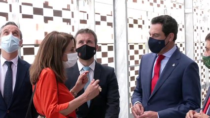 Reyes y Moreno destacan el papel de la colaboración institucional en la inauguración del Olivo Arena