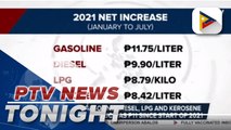 Select companies implement P5.20 increase per kilogram of 11 kg LPG tank; DOE: higher import cost of LPG due to higher global demand