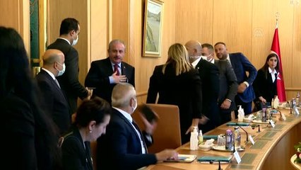 Şentop, KKTC-Türkiye Parlamentolararası Dostluk Grubu'nu kabul etti