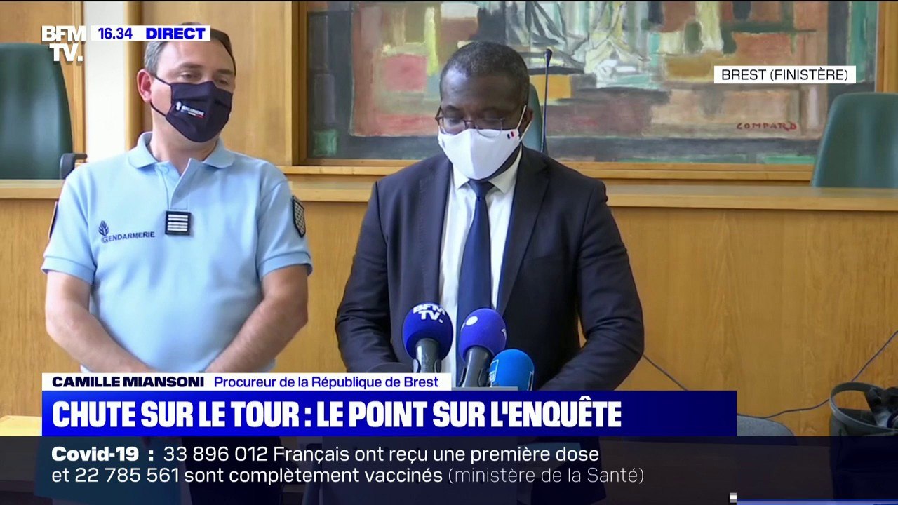 Chute lors du Tour de France: la mise en cause voulait "adresser un message affectueux à l'attention de ses grands-parents", selon le procureur