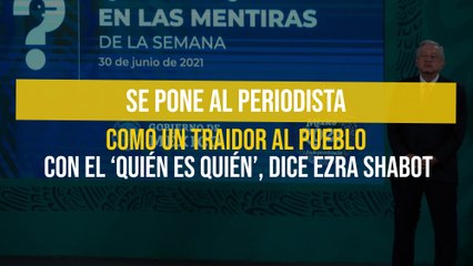 Se pone al periodista como un traidor al pueblo con el 'Quién es quién', dice Ezra Shabot