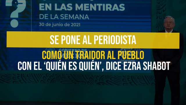 Se pone al periodista como un traidor al pueblo con el 'Quién es quién', dice Ezra Shabot