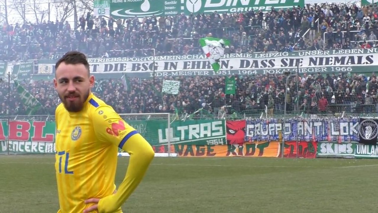 Hitziges Derby: Steinborn erlöst Lok Leipzig im Duell gegen Chemie