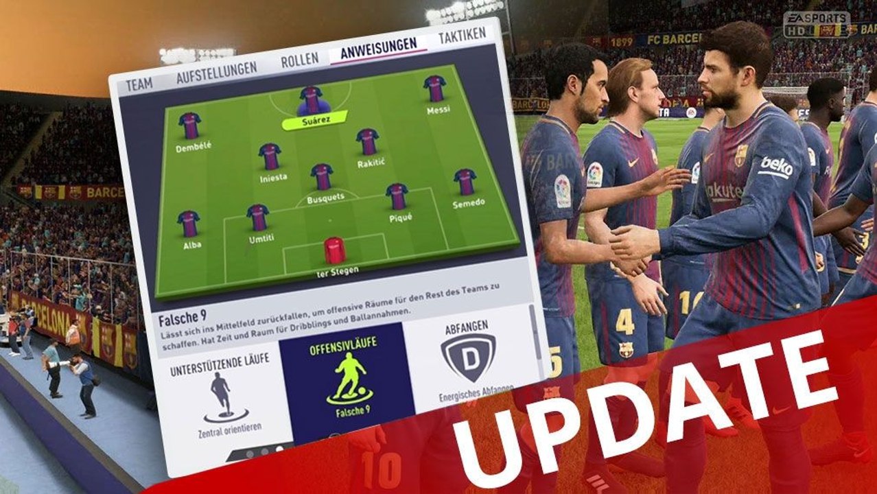 FIFA 18: Anweisungen und Taktiken für Barcelona