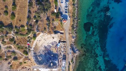 MUĞLA - Tıp Fakültesi mezunları diplomalarını modern tıbbın kurulduğu ilk yer Knidos'ta aldı
