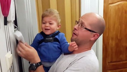 Baby Laughing When Dad Answers The Phone | Must See, Funny Video