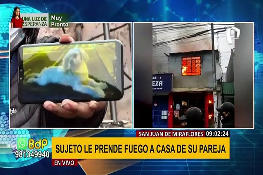 SJM: sujeto que habría provocado incendio en casa de su pareja ya fue capturado
