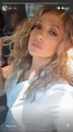 Jennifer Lopez Showed Off Her Natural Curls on the Way to a Photoshoot