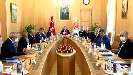 TBMM - Şentop, KKTC-Türkiye Parlamentolararası Dostluk Grubu'nu kabul etti