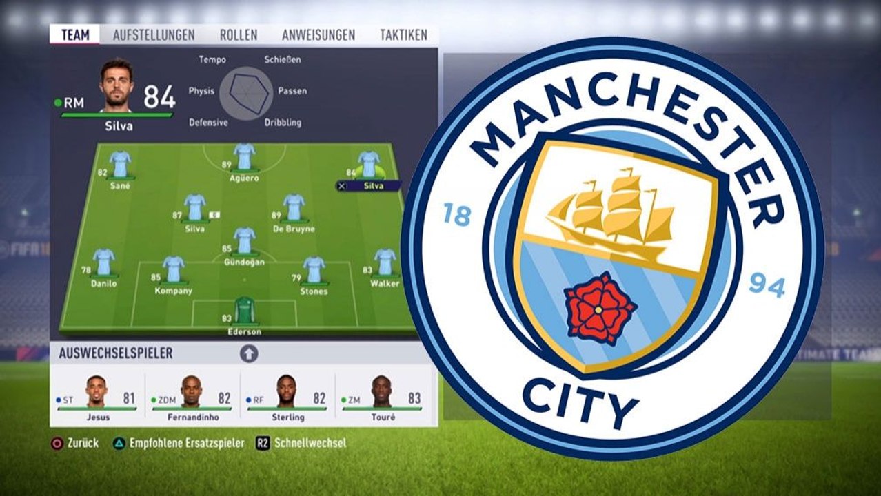 FIFA 18: So stellt ihr Manchester City auf