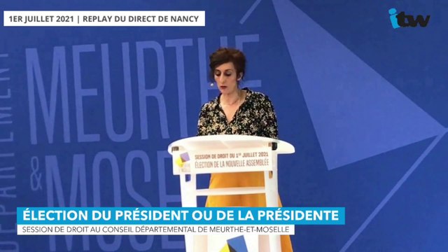 Meurthe-et-Moselle : élection de la présidente du conseil départemental