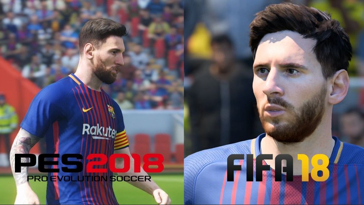 FIFA 18 und PES 2018 im Grafikvergleich