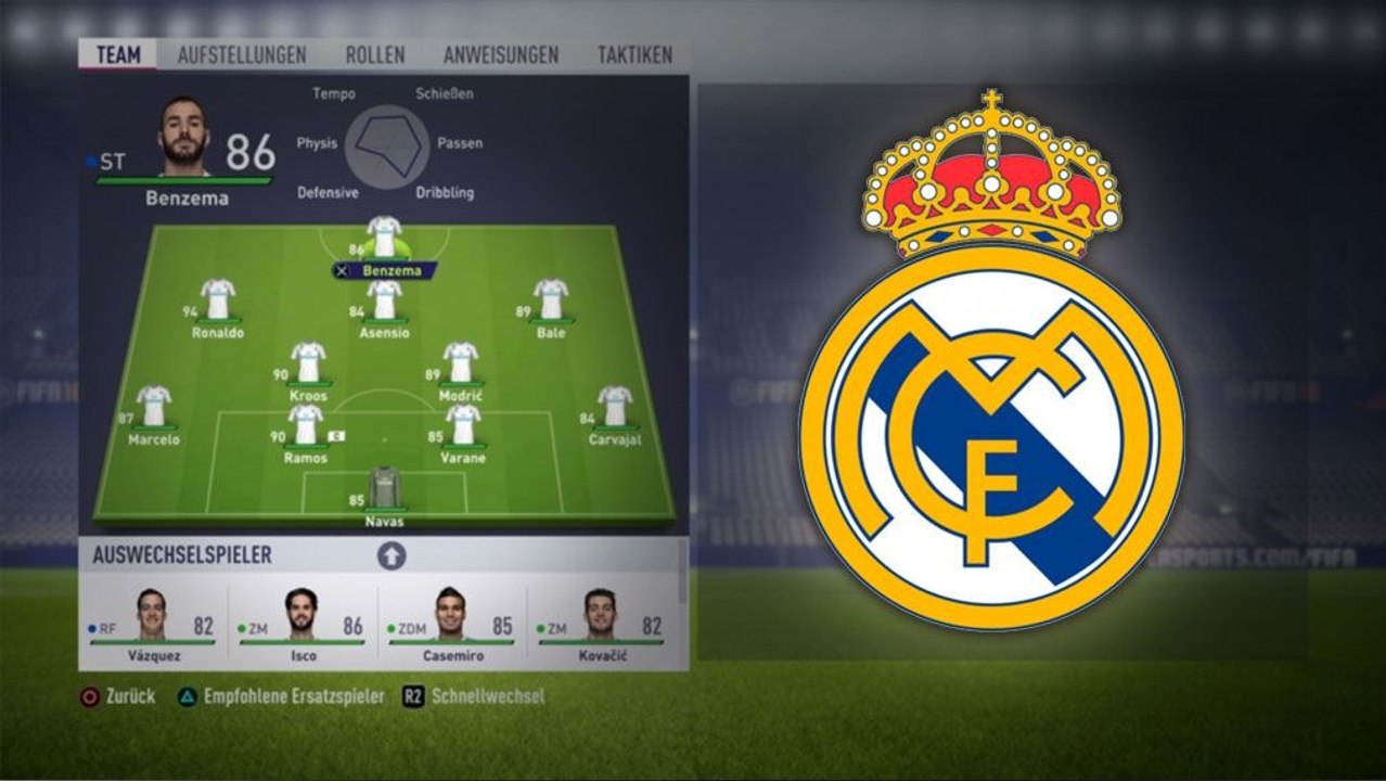 FIFA 18: Aufstellung mit Bono