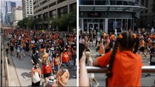 Thousands Of People In Orange Marched Through Downtown Toronto On Canada Day (PHOTOS)