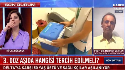 Prof. Dr. Mehmet Ceyhan'dan 3. doz aşı açıklaması