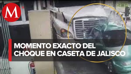 VIDEO: Así fue el fatal choque en caseta de Jalostotitlán