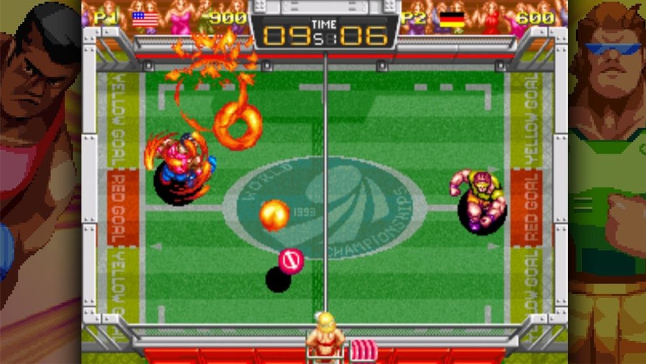 Windjammers: Frisbee-Werfen in Retro-Grafik