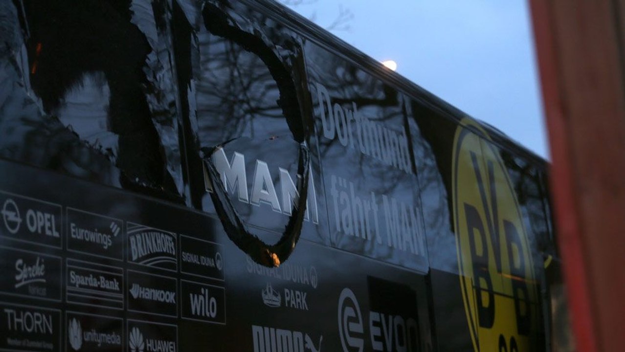 CL-Spiel abgesagt - Sprengstoff-Angriff auf BVB-Bus