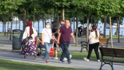 ZEYTİNBURNU SAHİLİ'NDE YOĞUNLUK