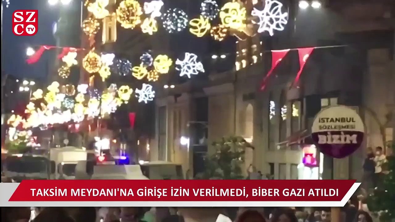 Taksim'deki İstanbul Sözleşmesi eyleminde arbed...