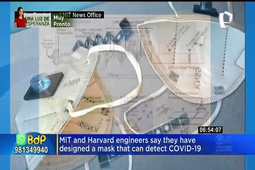 EEUU: mascarilla detecta el COVID-19 en 90 minutos