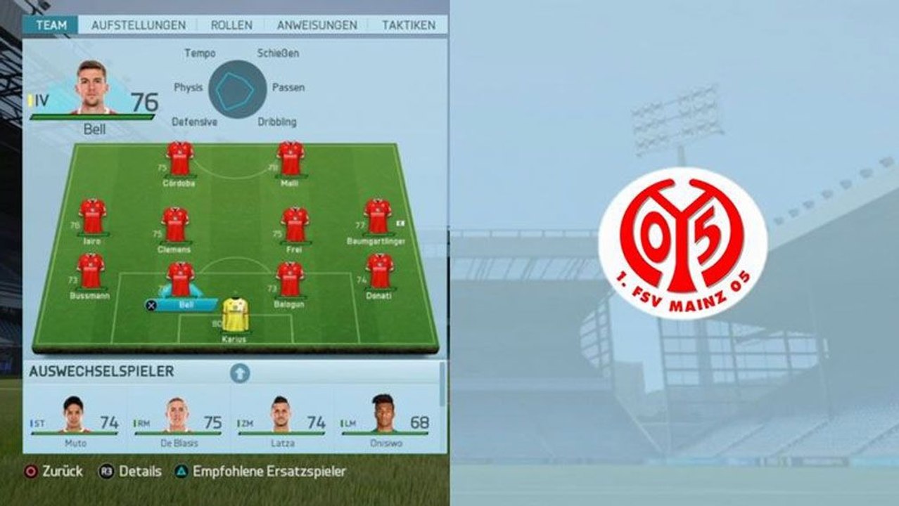 FIFA 16: Bonos Taktikschule