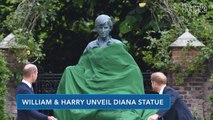 Princess Diana's 60th Birthday Statue Revealed! See Prince Harry and Prince William Unveil It