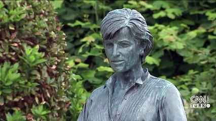 Dıana'nın heykeli dikildi