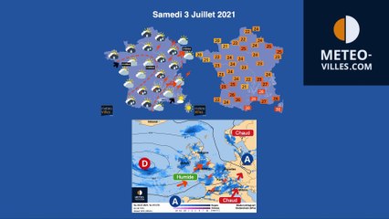 prévisions météo du jeudi 1er juillet 2021