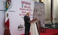 Informe de López Obrador a tres años de su triunfo electoral