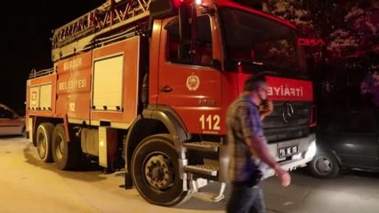 Burdur-Yangın çıkan evde mahsur kalan Suriyeli aile kurtarıldı