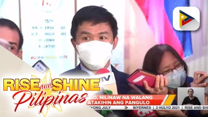 Sen. Pacquiao, nilinaw na walang planong atakihin ang pangulo