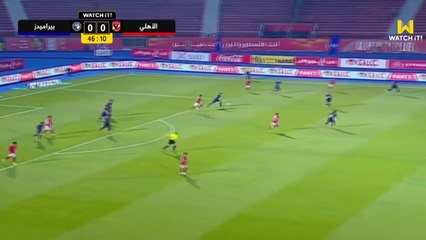اهداف مباراة الاهلى وبيراميدز بالدور المصري 1/7/2021 التي انتهت بالتعادل 2 - 2