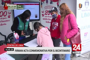 Niños, jóvenes y adultos están invitados a firmar acta conmemorativa por el Bicentenario
