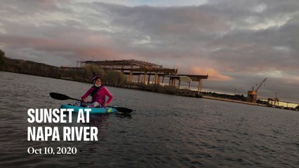 AM- Sunset at Napa River Oct 10, 2020