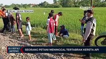 Petani di Tegal Tewas Tertabrak Kereta Api