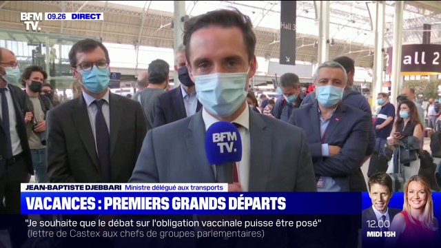 Jean-Baptiste Djebarri assure que plus d'un million de voyageurs sont attendus ce week-end dans les gares françaises