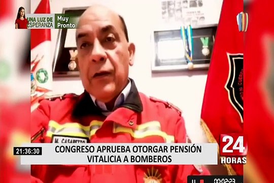 Bomberos Voluntarios: Congreso aprobó otorgar pensión mensual y vitalicia a rescatistas