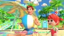 Daddy Daughter Beach Day Song  CoComelon Nursery Rhymes  Kids Songs
