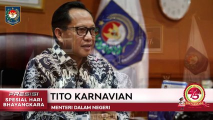 Ucapan Hari Bhayangkara ke 75 : Mendagri