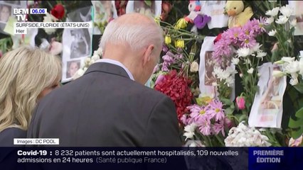 États-Unis: Joe Biden s'est rendu auprès des familles des disparus à Surfside, après l'effondrement d'un immeuble en Floride