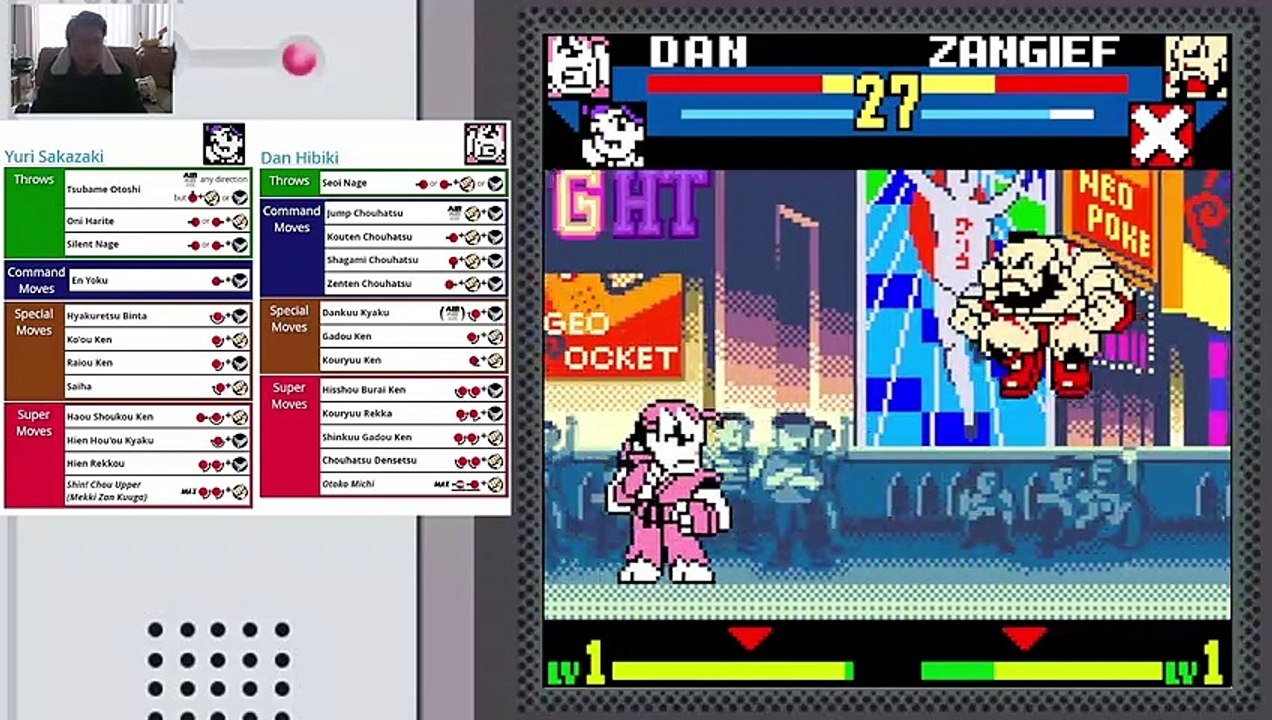 (NeoGeo Pocket Color) SNK vs. Capcom MotM - 32 - Tag Mode - Narcissist - Lv Gamer