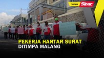 Pekerja hantar surat ditimpa malang