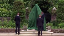 Princess Diana statue is unveiled by William and Harry in Kensington Palace