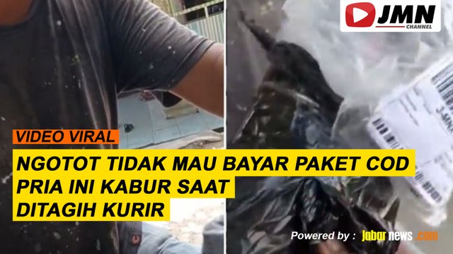 REPORTASE - NGOTOT TIDAK MAU BAYAR PAKET COD PRIA INI KABUR SAAT DITAGIH KURIR