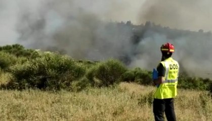 Manoppello (PE) - Incendio di vegetazione: Canadair in azione (02.07.21)