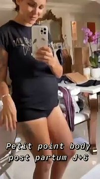 Julia Paredes dévoile son corps six jours après son accouchement, le 1er juillet 2021