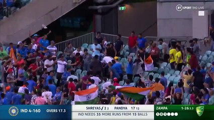 Shreyas Iyer 111 meter six in Sydney IND vs AUS T-20 2020