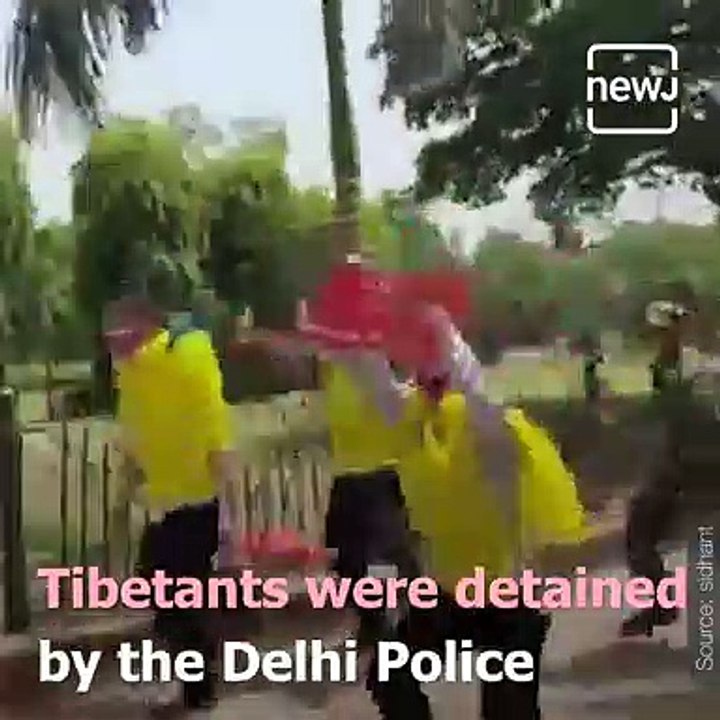 Dramatic Protests By Tibetans In Exile In Delhi